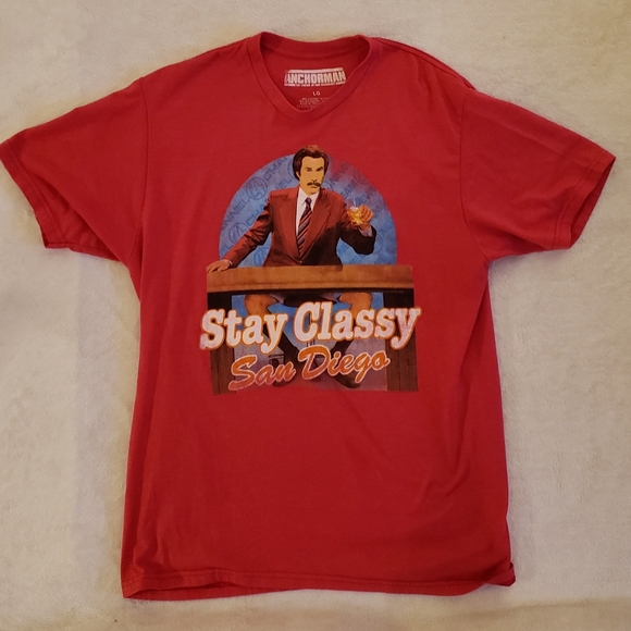 None Other - 3/$30 Anchorman Red T-shirt